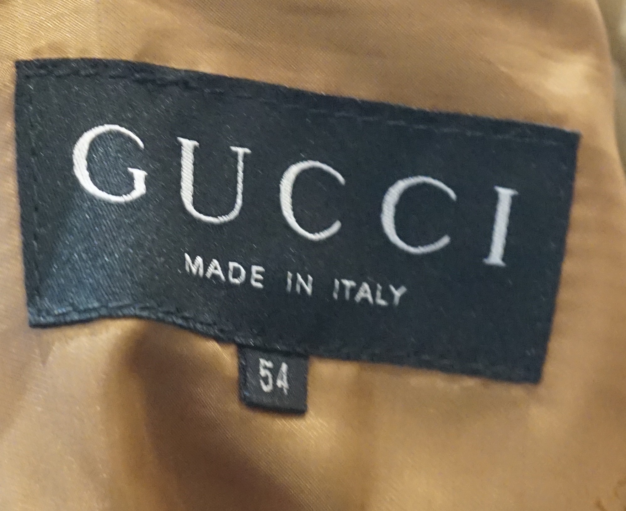 A gentleman's Gucci pony skin bomber jacket, Italina size 54 (UK 44)